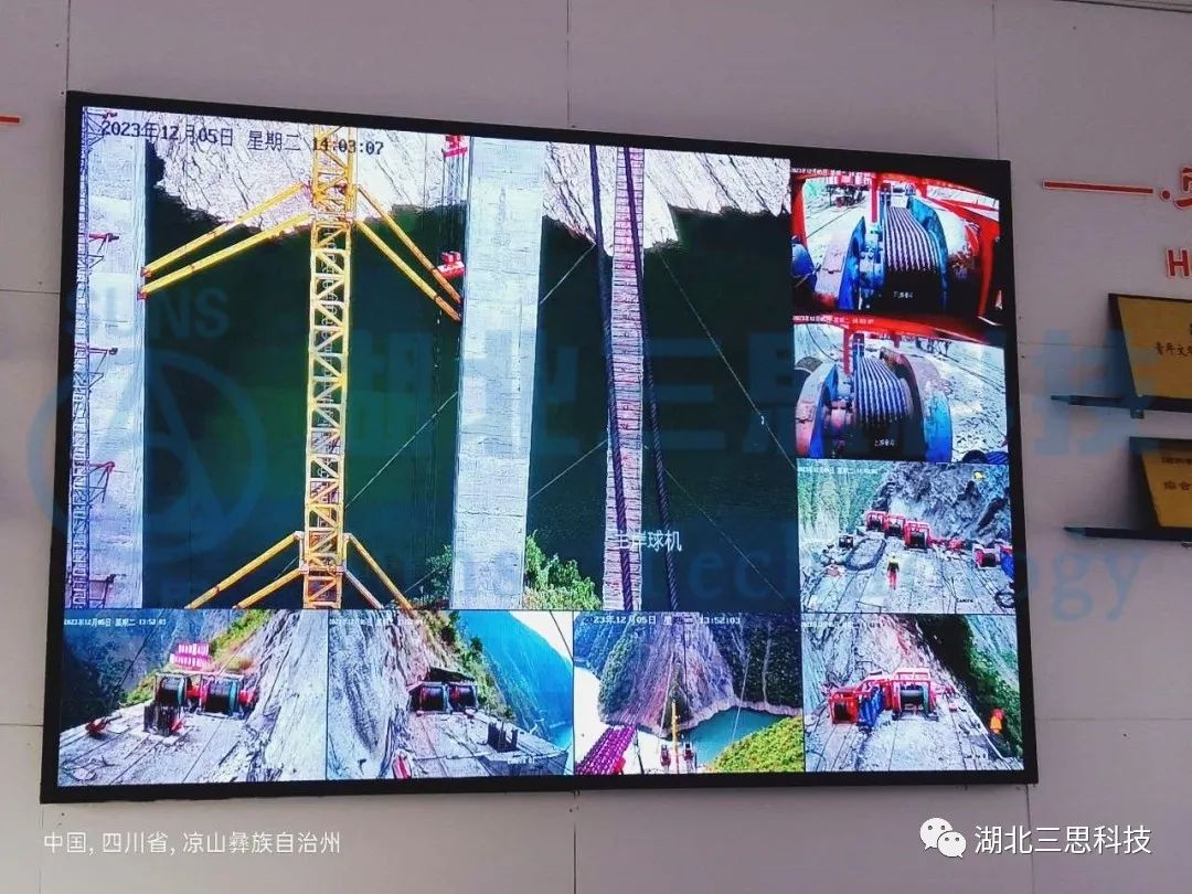 跨越678m，纜索式起重機智能吊裝安全監(jiān)控系統(tǒng)助力橋梁建設安全！